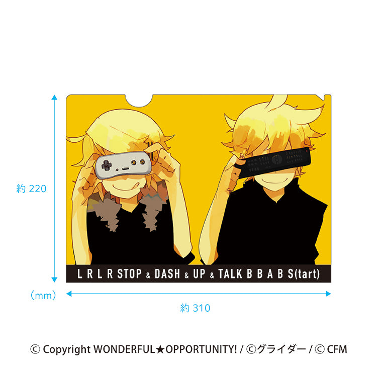 WONDERFUL★OPPORTUNITY! A4クリアファイルセット (リモコン/にっこり^^調査隊のテーマ)