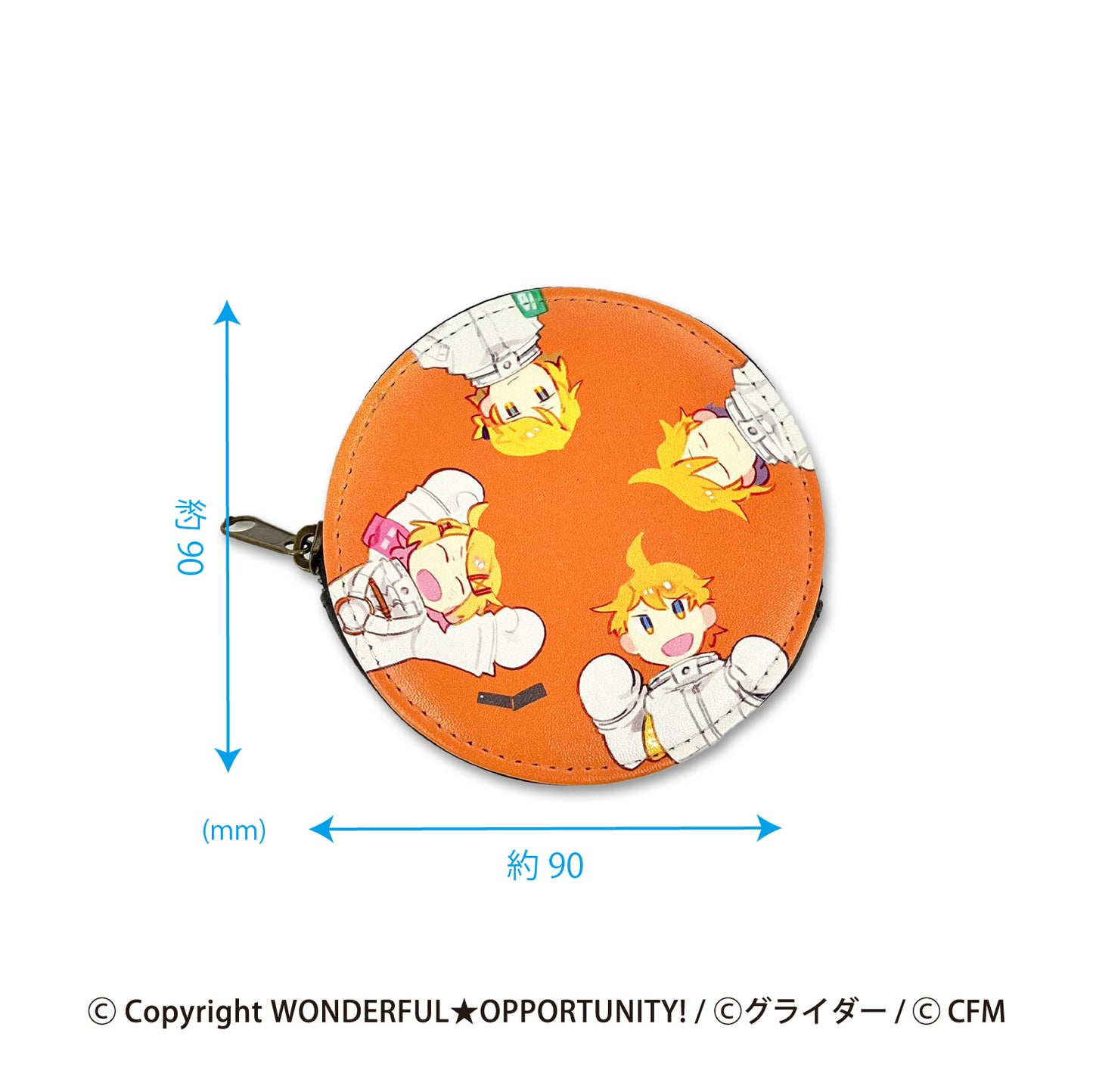 WONDERFUL★OPPORTUNITY! 丸型ポーチ(にっこり^^調査隊のテーマ)