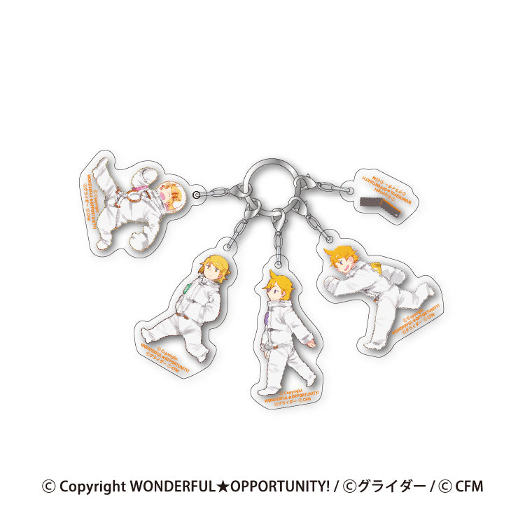WONDERFUL★OPPORTUNITY! にっこり^^調査隊のテーマ アクリルキーホルダーリング(横向き)