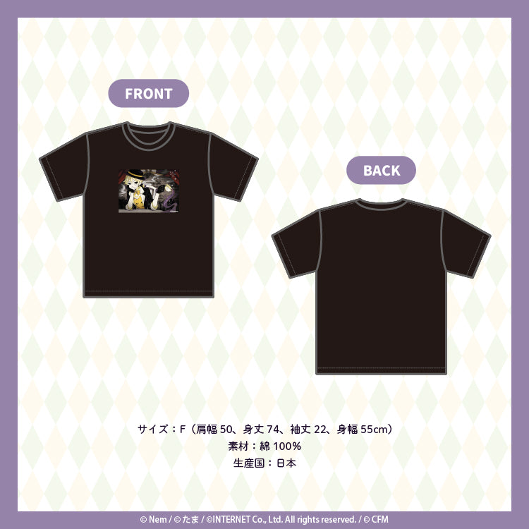 夢喰い白黒バク Tシャツ/Nem&たま