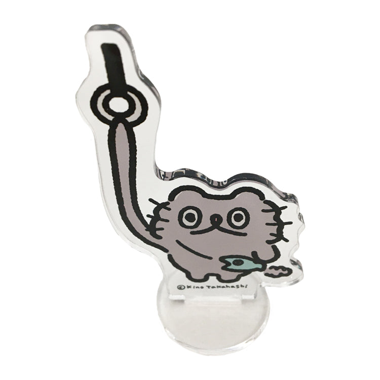 アクリルぷちスタンド「ねこのぶーちゃん」01/ぶーちゃんとつり革/高橋きの