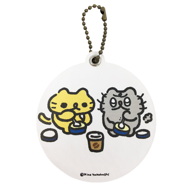 キャラレザーチャーム「ねこのぶーちゃん」01/ぶーちゃんとアイスクリーム/高橋きの