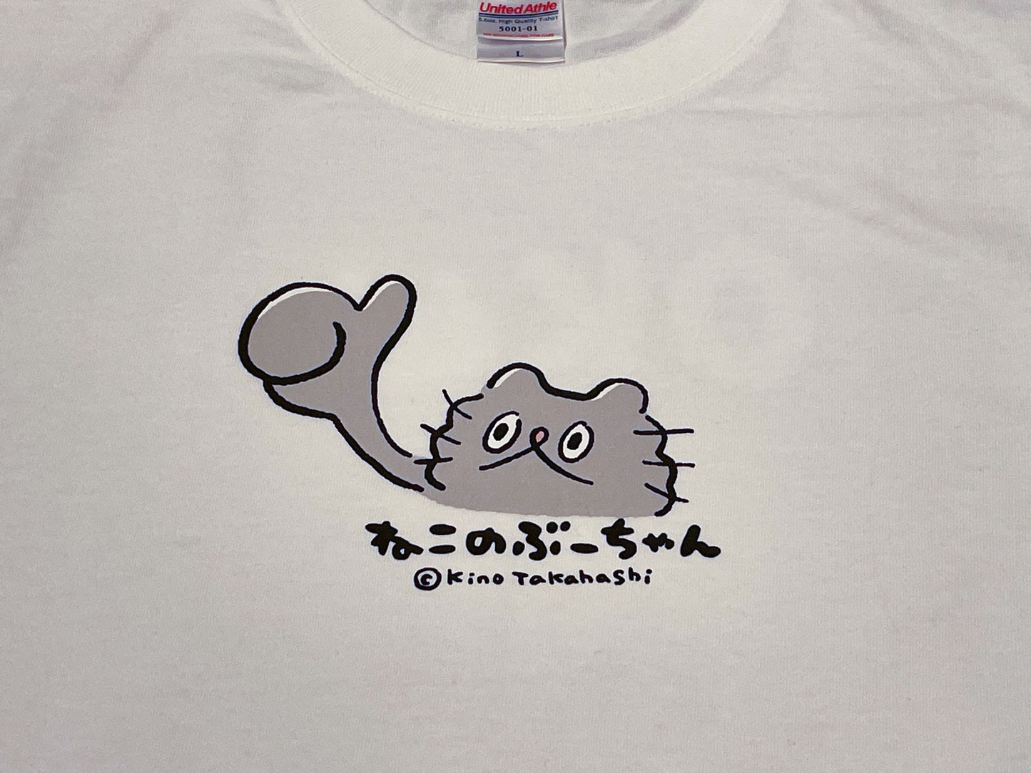 ねこのぶーちゃん Tシャツ(OK)ホワイト