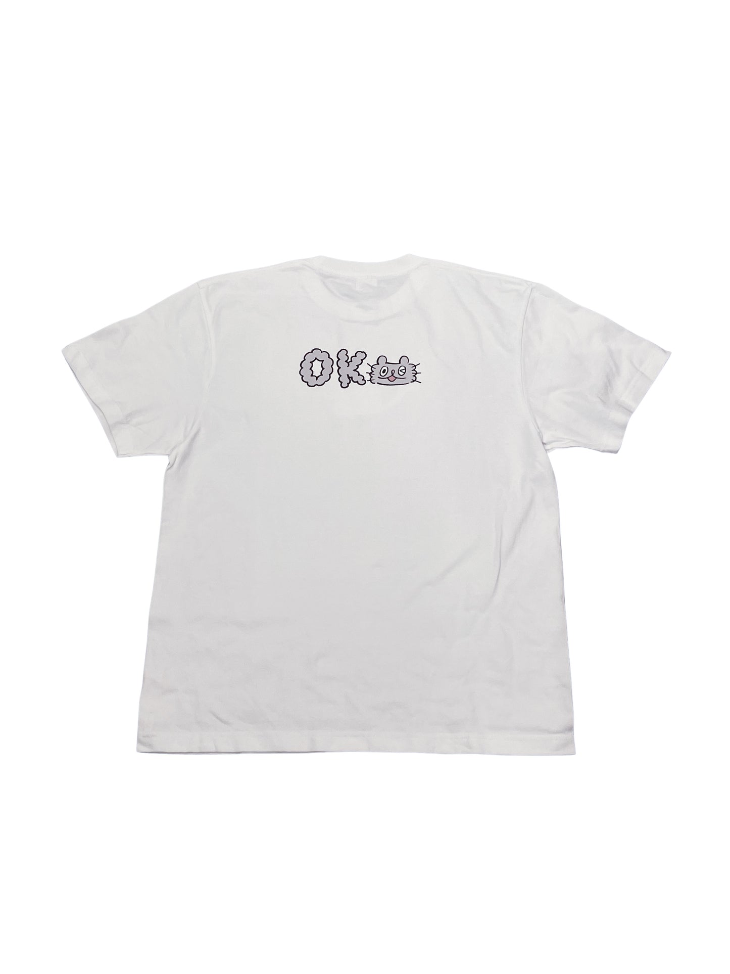 ねこのぶーちゃん Tシャツ(OK)ホワイト