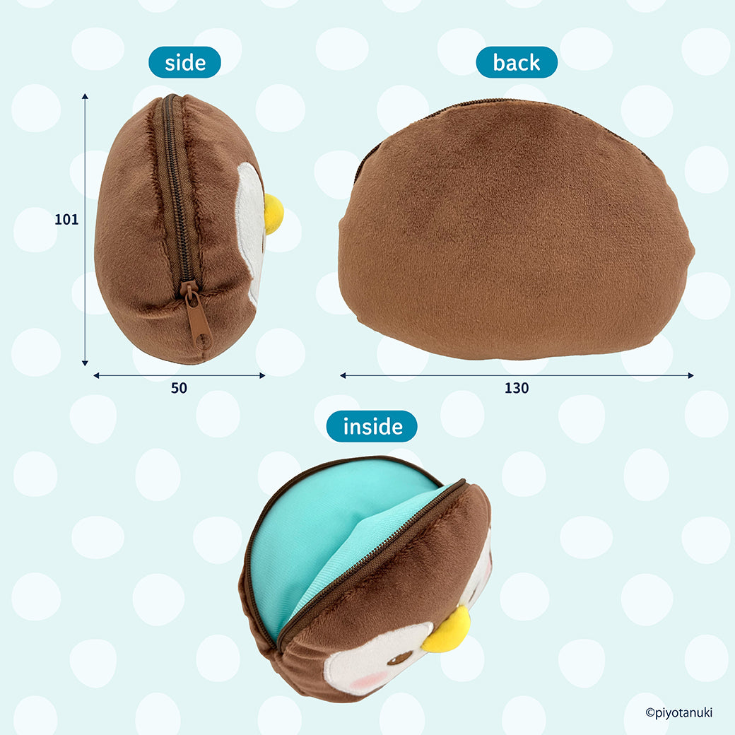 【予約販売終了しました】ぬいぐるみポーチ/ ぴよたぬき