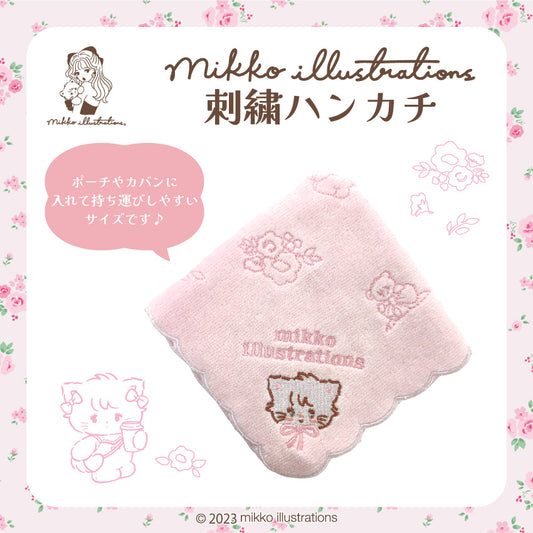 【通常販売】刺繍ハンカチ/mikko