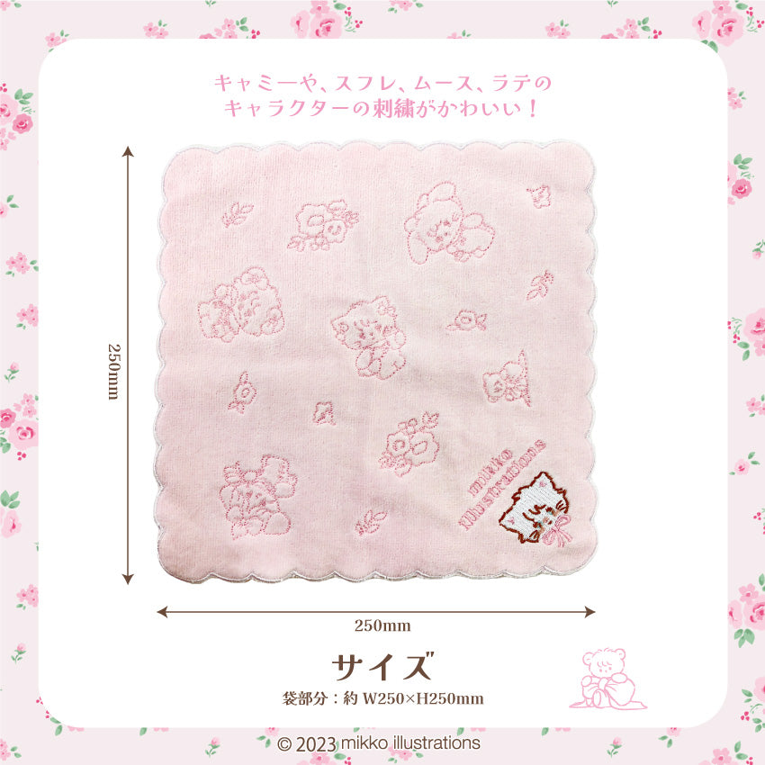 【通常販売】刺繍ハンカチ/mikko
