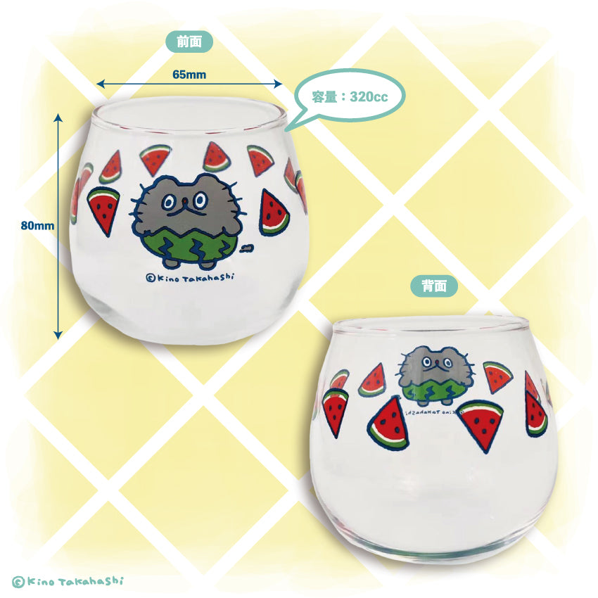 ねこのぶーちゃん スイカでおめかしぶらぶらタンブラー/高橋きの