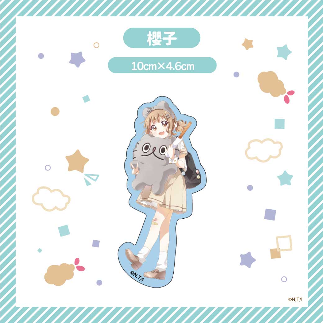 ねこのぶーちゃん×ゆるゆり ステッカー(ブラインド)