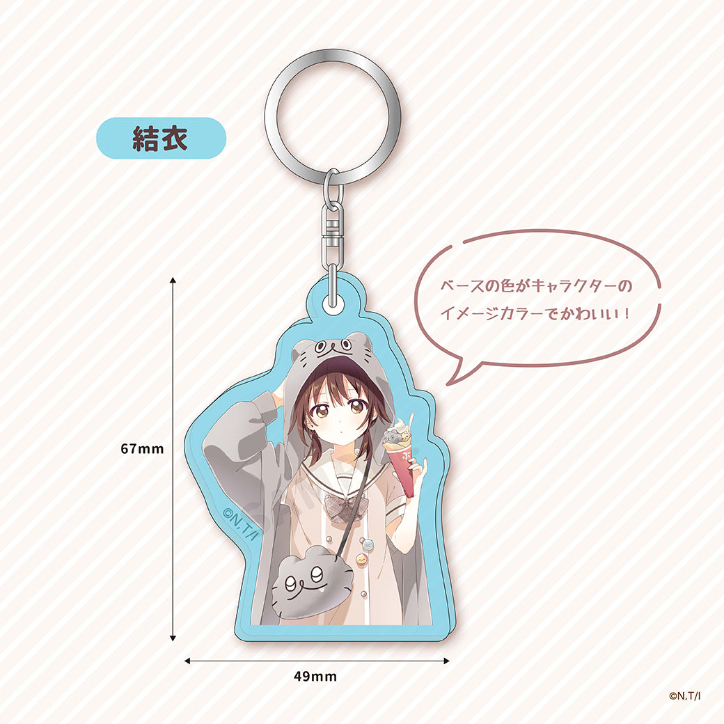 ねこのぶーちゃん×ゆるゆり アクリルキーホルダー(ブラインド)