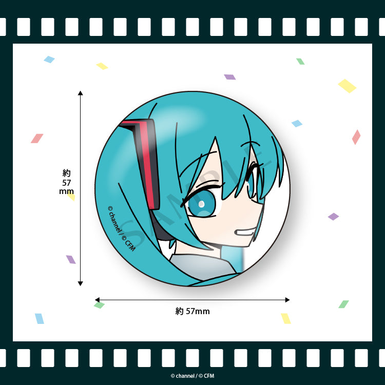 ブラインド缶バッジ全8種【初音ミク】／channel