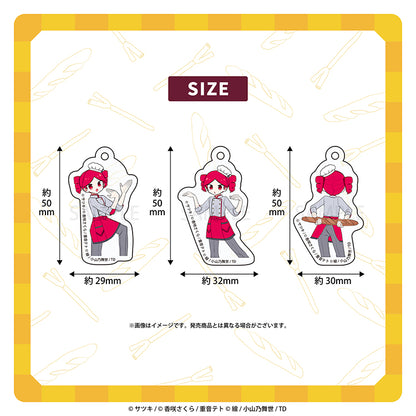 3 連アクリルキーホルダー( 重音テト)／サツキ&香咲さくら