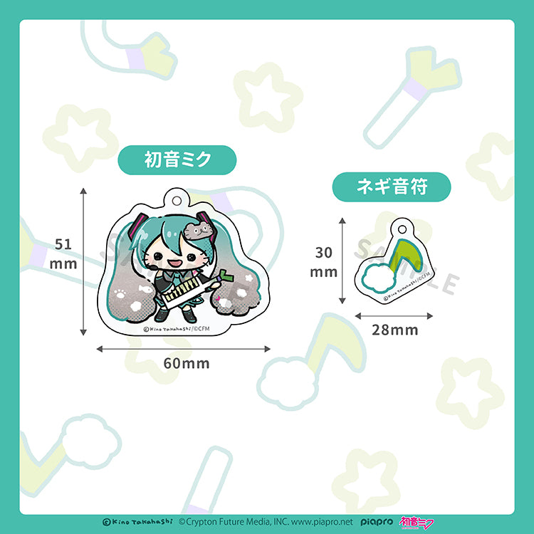 【通常販売】初音ミク×ねこのぶーちゃん　2連アクリルキーホルダー（初音ミク）/高橋きの