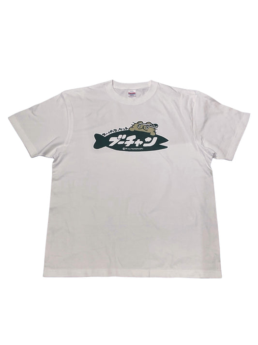 ねこのぶーちゃん Tシャツ（スーパーマーケット）ホワイト