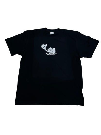 ねこのぶーちゃん Tシャツ（OK）ブラック