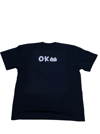 ねこのぶーちゃん Tシャツ（OK）ブラック