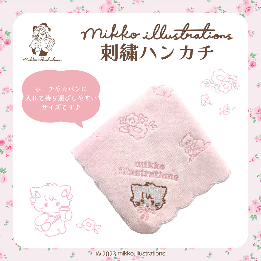 【通常販売】刺繍ハンカチ/mikko