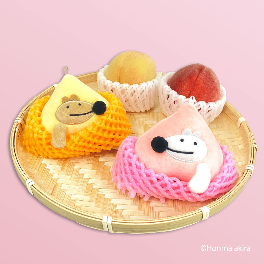 ウルフくん＆ドッグくん　 もぎたて桃マスコットセット　/本間あきら