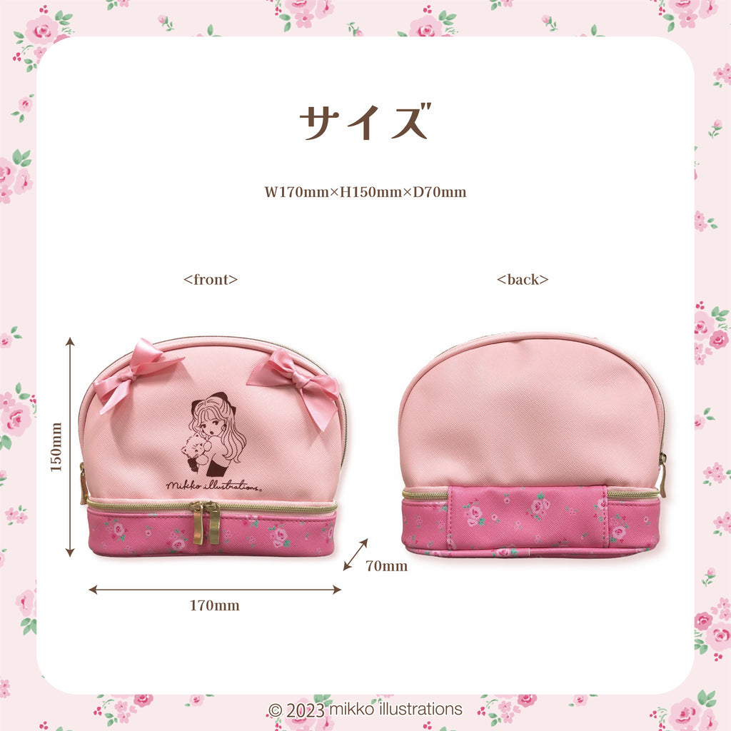 【先行予約販売】2段ポーチ/mikko