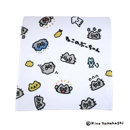 ねこのぶーちゃん くっつくタオル（総柄）/高橋きの