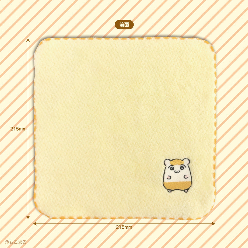 ちこまる　刺繍ハンカチ