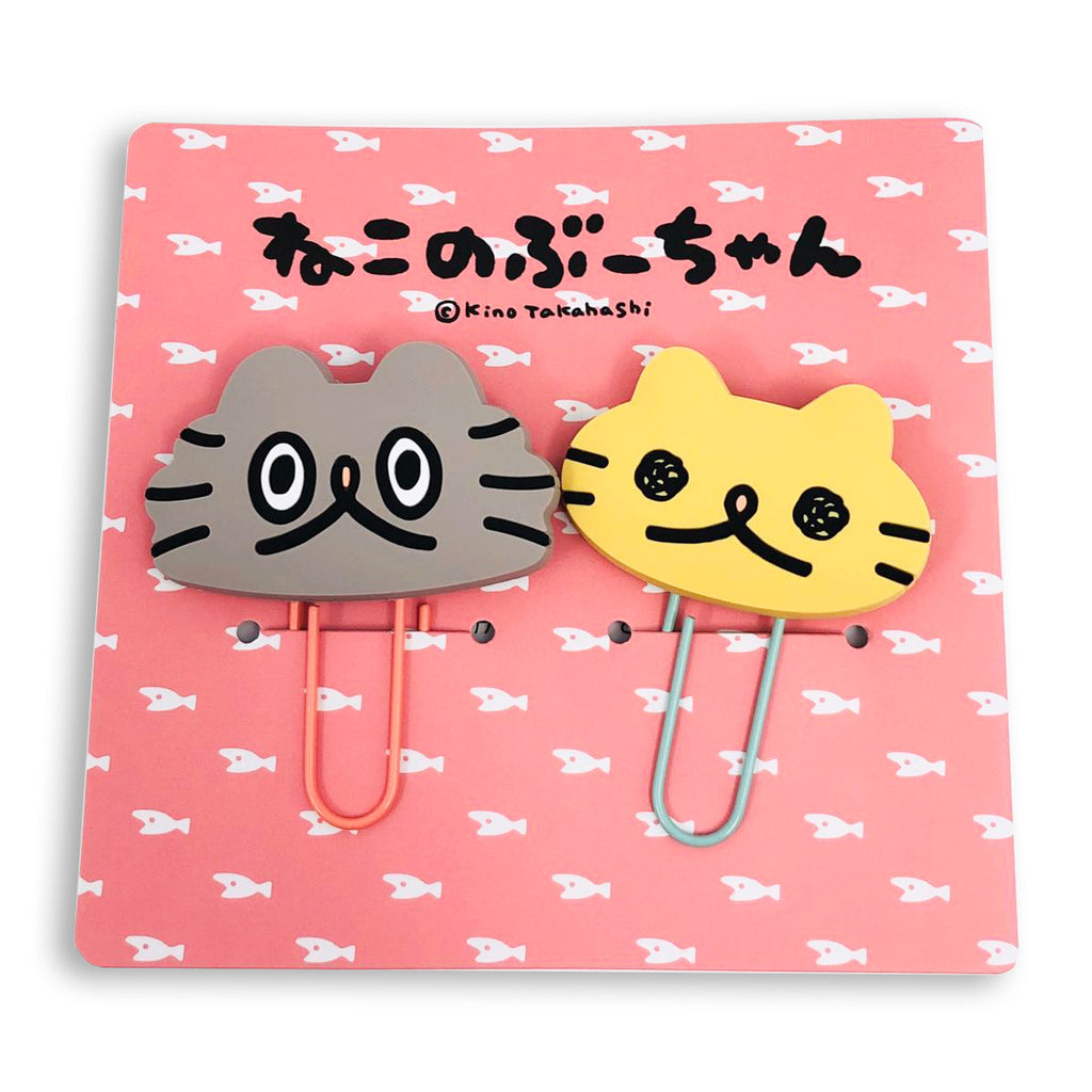 ラバークリップ2個セット /ねこのぶーちゃん - クレコ (Creators' Collection)